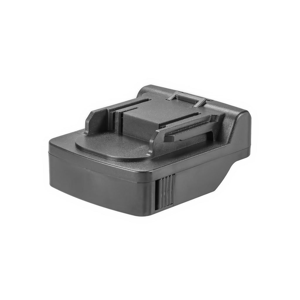 Metabo CAS 18V to Makita 18V LXT battery adapter - Makita tool-side connection, terminal block with slots between two rails