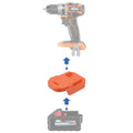 Milwaukee M18 auf AEG 18V Akkuadapter