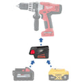 Milwaukee 18V auf Milwaukee V18 Akkuadapter