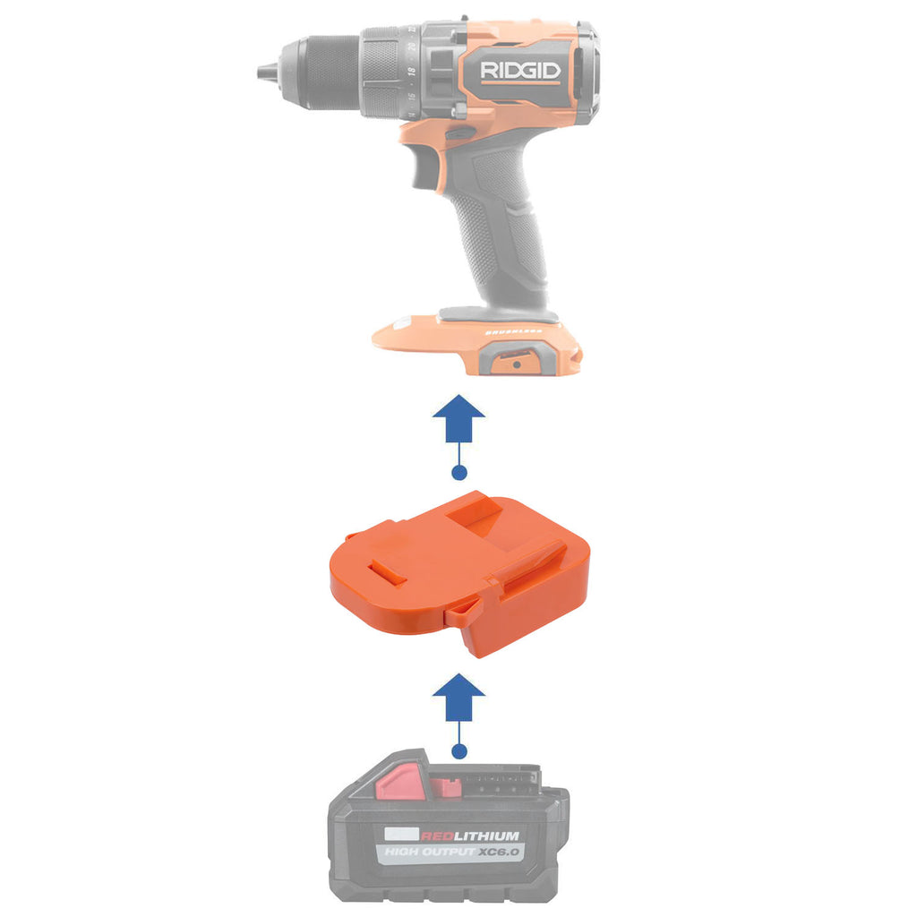 Milwaukee M18 auf RIDGID 18V Akkuadapter