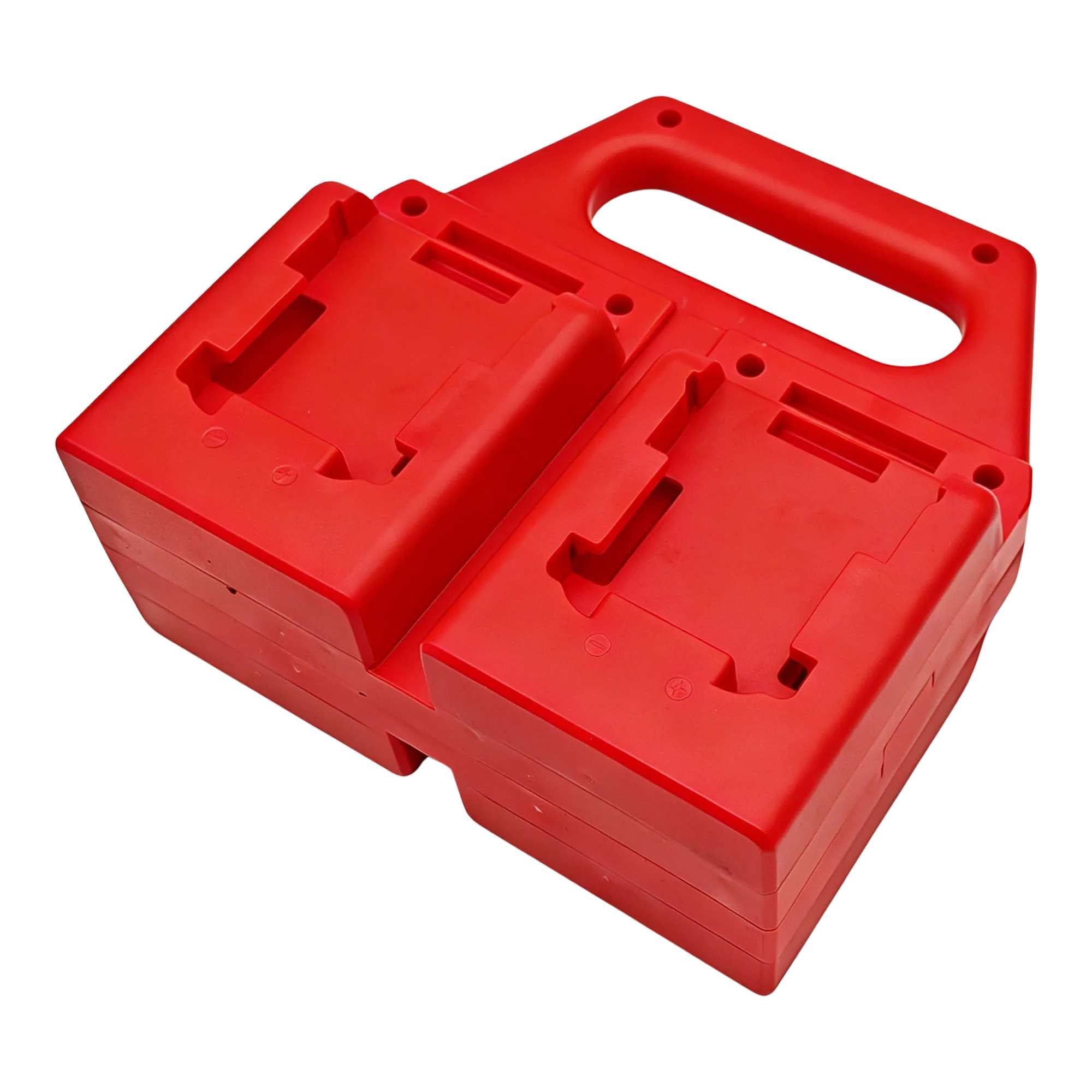 4-fach Akkuhalter und Tragegriff für Milwaukee M18 18V Akkus