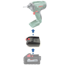 Lade das Bild in den Galerie-Viewer, Milwaukee 18V to Bosch (Green) 18V Battery Adapter
