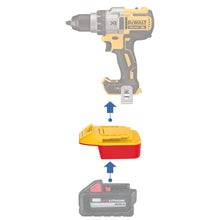 Lade das Bild in den Galerie-Viewer, Milwaukee 18V to DeWalt 20V Battery Adapter
