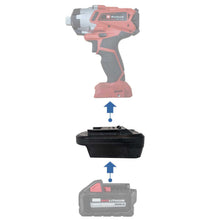 Lade das Bild in den Galerie-Viewer, Milwaukee 18V auf Einhell PXC 18V Batterieadapter
