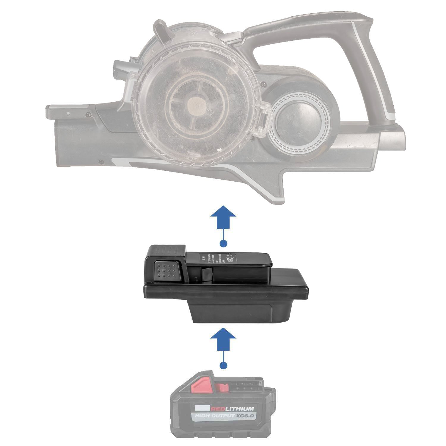 Milwaukee 18V auf Hoover 20V ONEPWR Batterieadapter