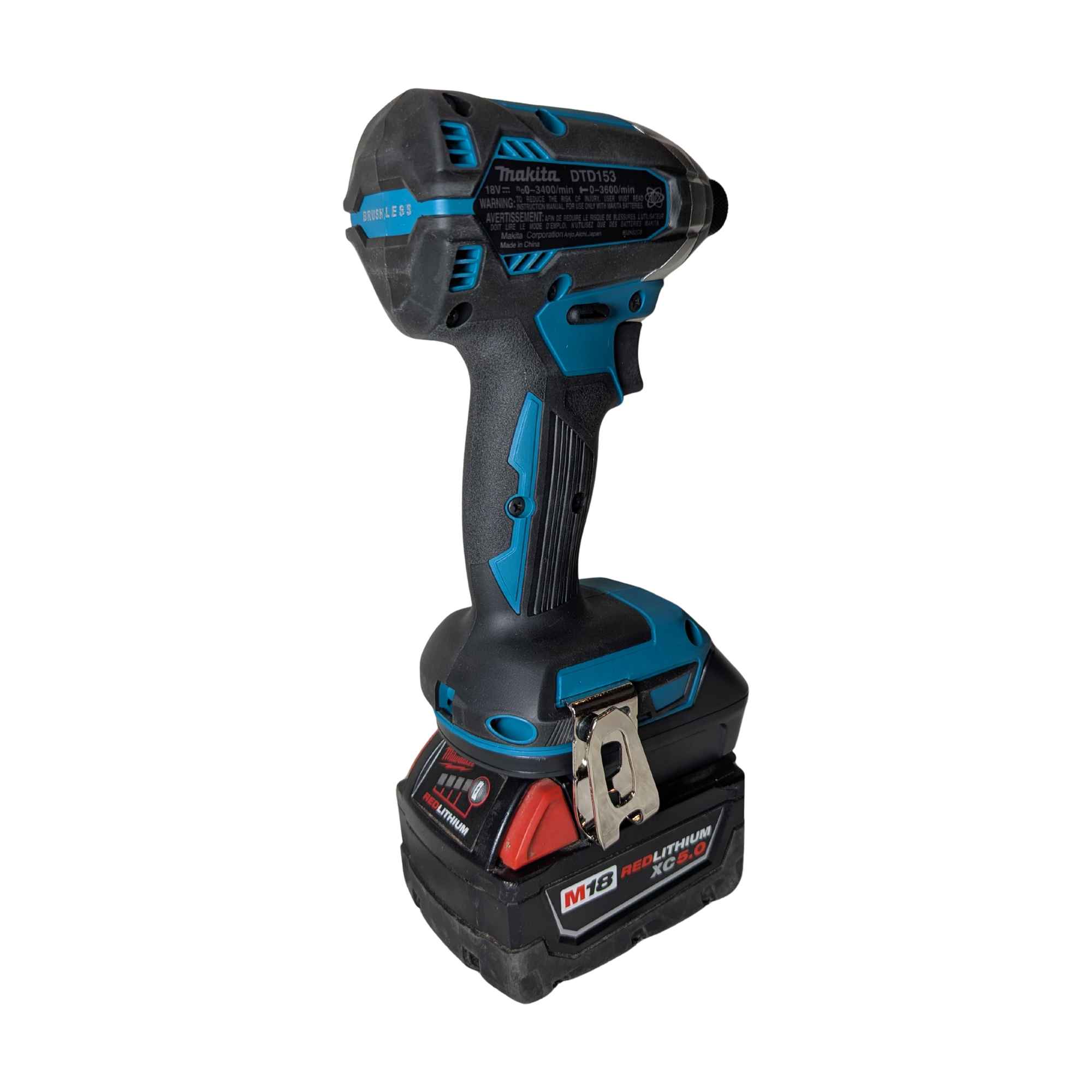 Milwaukee M18 auf Makita 18V LXT Akkuadapter