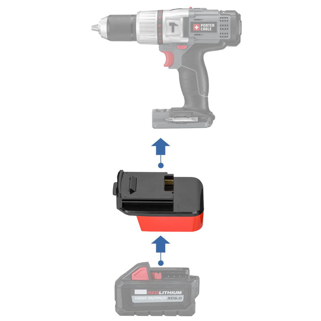 Milwaukee 18V auf Porter Cable 18V Akkuadapter