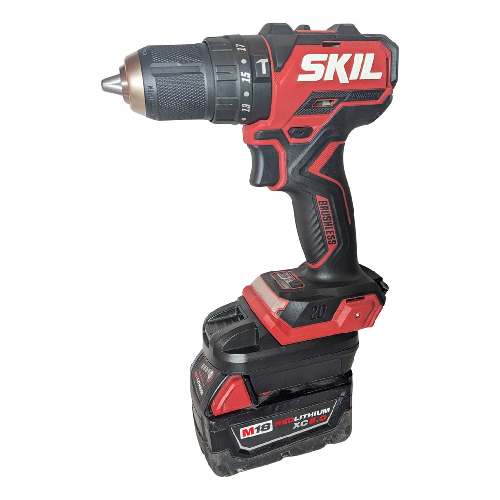 Milwaukee M18 auf SKIL 20V PWR CORE Akkuadapter