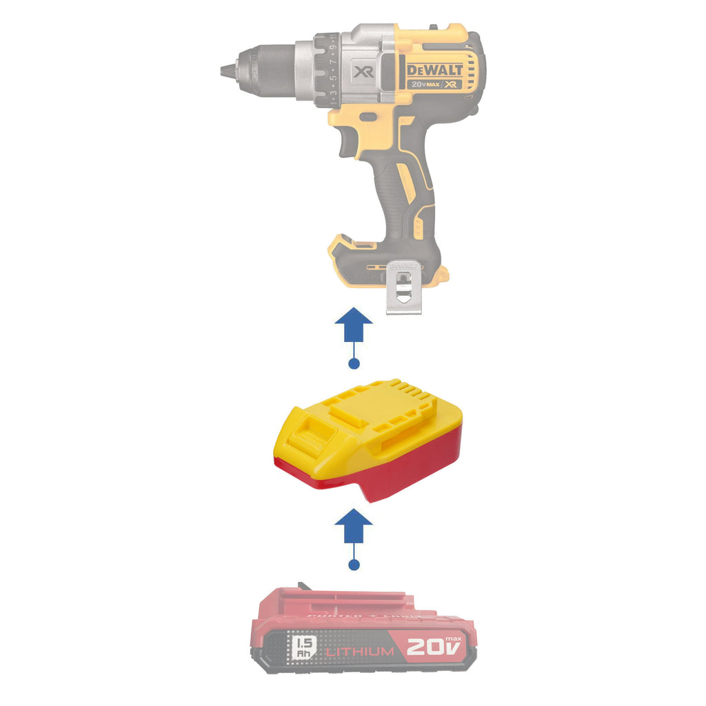 Porter Cable 20V auf DeWalt 20V Akkuadapter