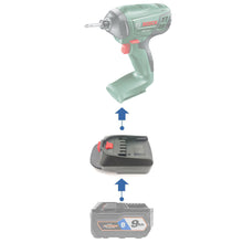 Lade das Bild in den Galerie-Viewer, RIDGID 18V to Bosch (Green) 18V Battery Adapter
