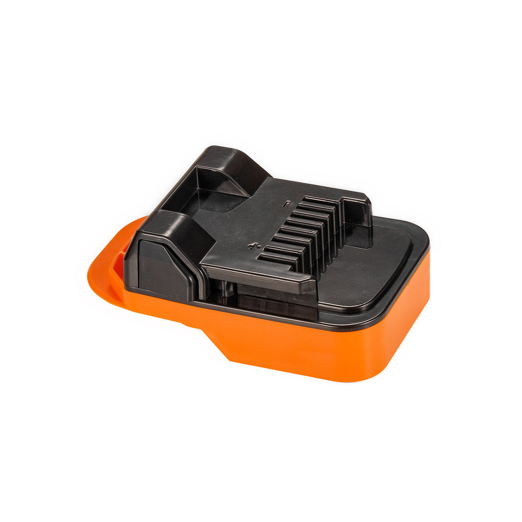 RIDGID 18V to Metabo HPT 18V battery adapter - tool-side fins seen from the opposite side