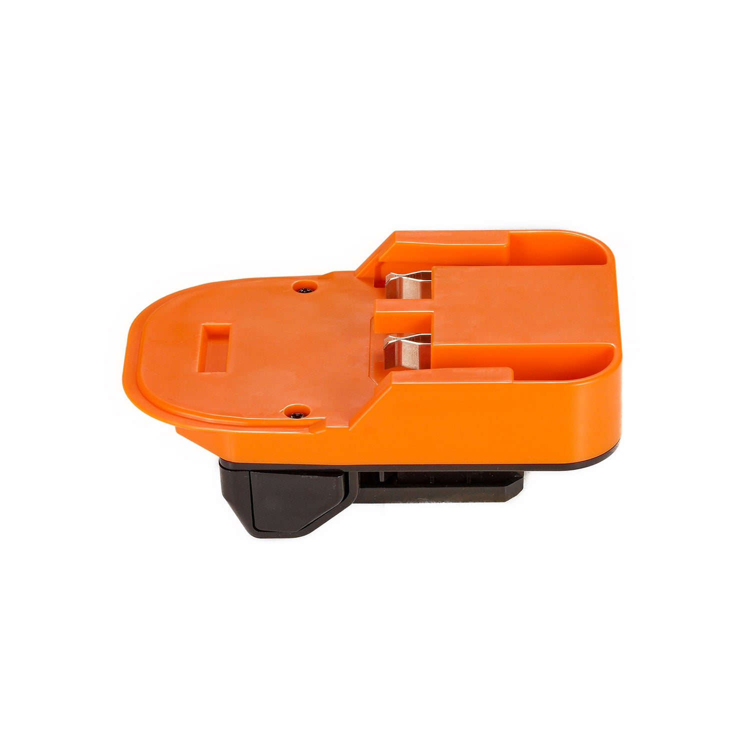 RIDGID 18V to Metabo HPT 18V battery adapter - battery-side channel with twin copper contacts