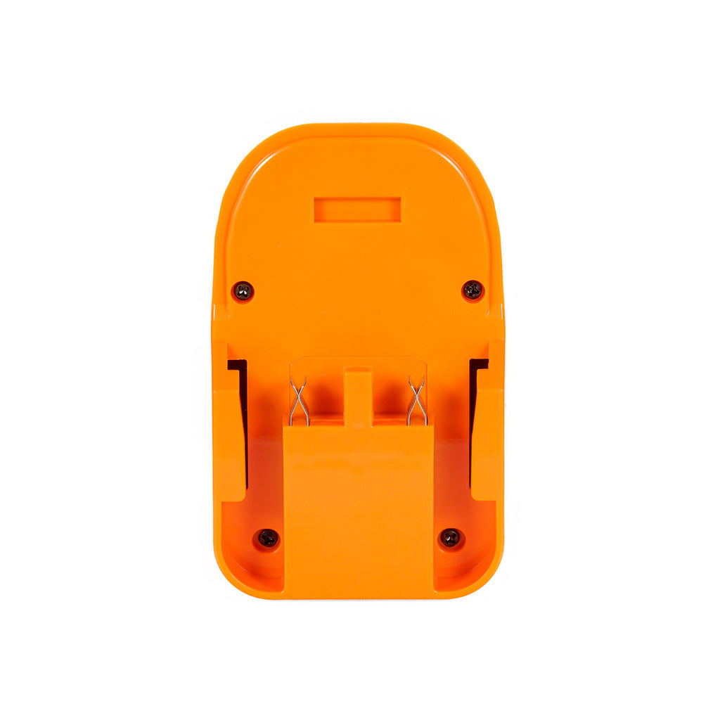 RIDGID 18V to Metabo HPT 18V battery adapter - battery-side rail channel, spring contacts and four screws