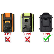 Lade das Bild in den Galerie-Viewer, RIDGID 18V to WORX 20V PowerShare (Orange) Battery Adapter
