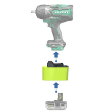 Lade das Bild in den Galerie-Viewer, Ryobi 18V auf Hikoki 18V Batterieadapter
