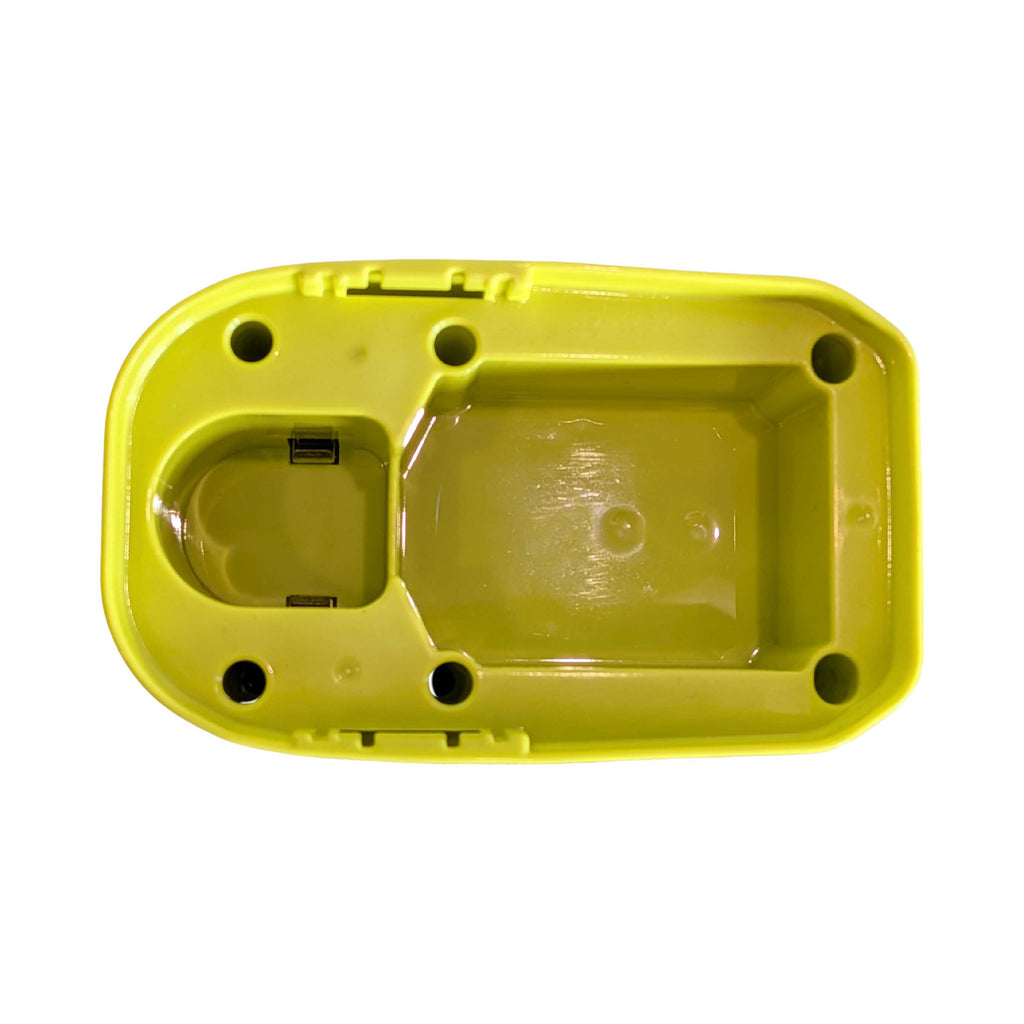 Ryobi 18V ONE+ to Stanley V20 battery adapter - battery-side connection square on, recessed contact pocket and screw bosses