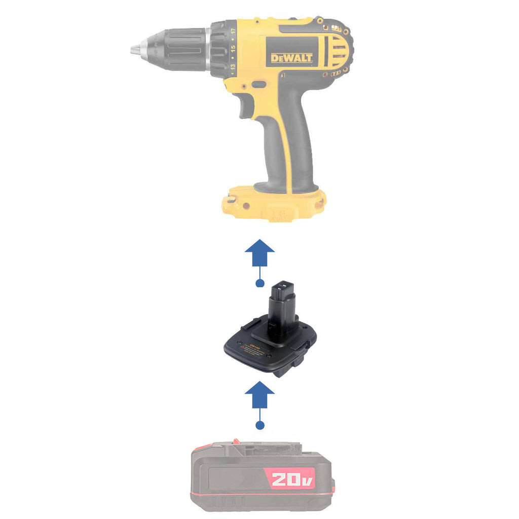 Bauer 20V auf DeWalt 18V Ni-Cd Akkuadapter