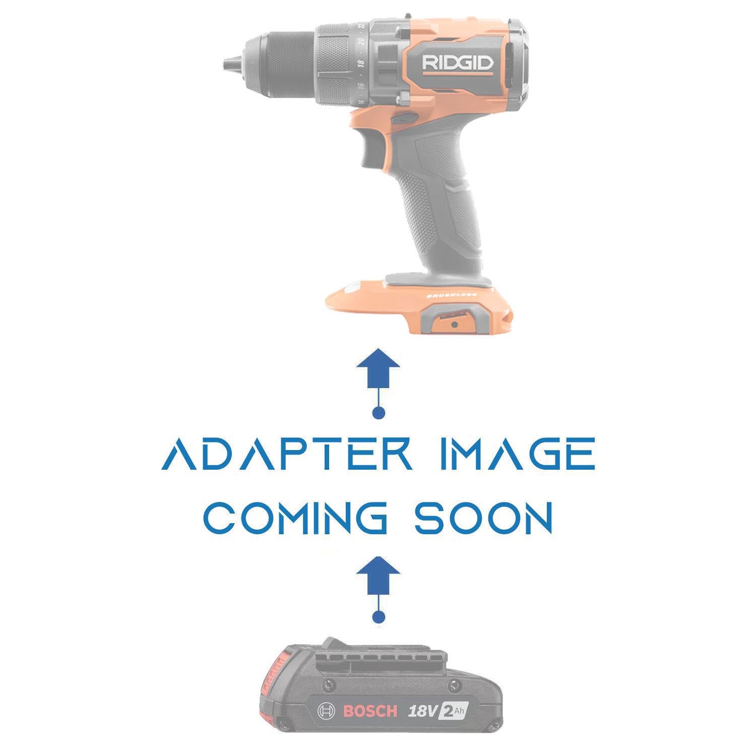 Bosch 18V GBA (Blau) auf RIDGID 18V Akkuadapter