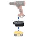 DeWalt 20V MAX auf Evolution 18V EXT Akkuadapter