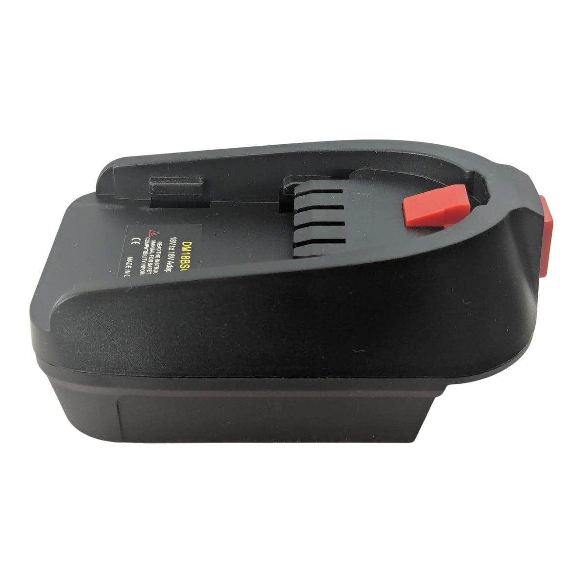 DeWalt 20V MAX to Gardena 18V P4A battery adapter - side view