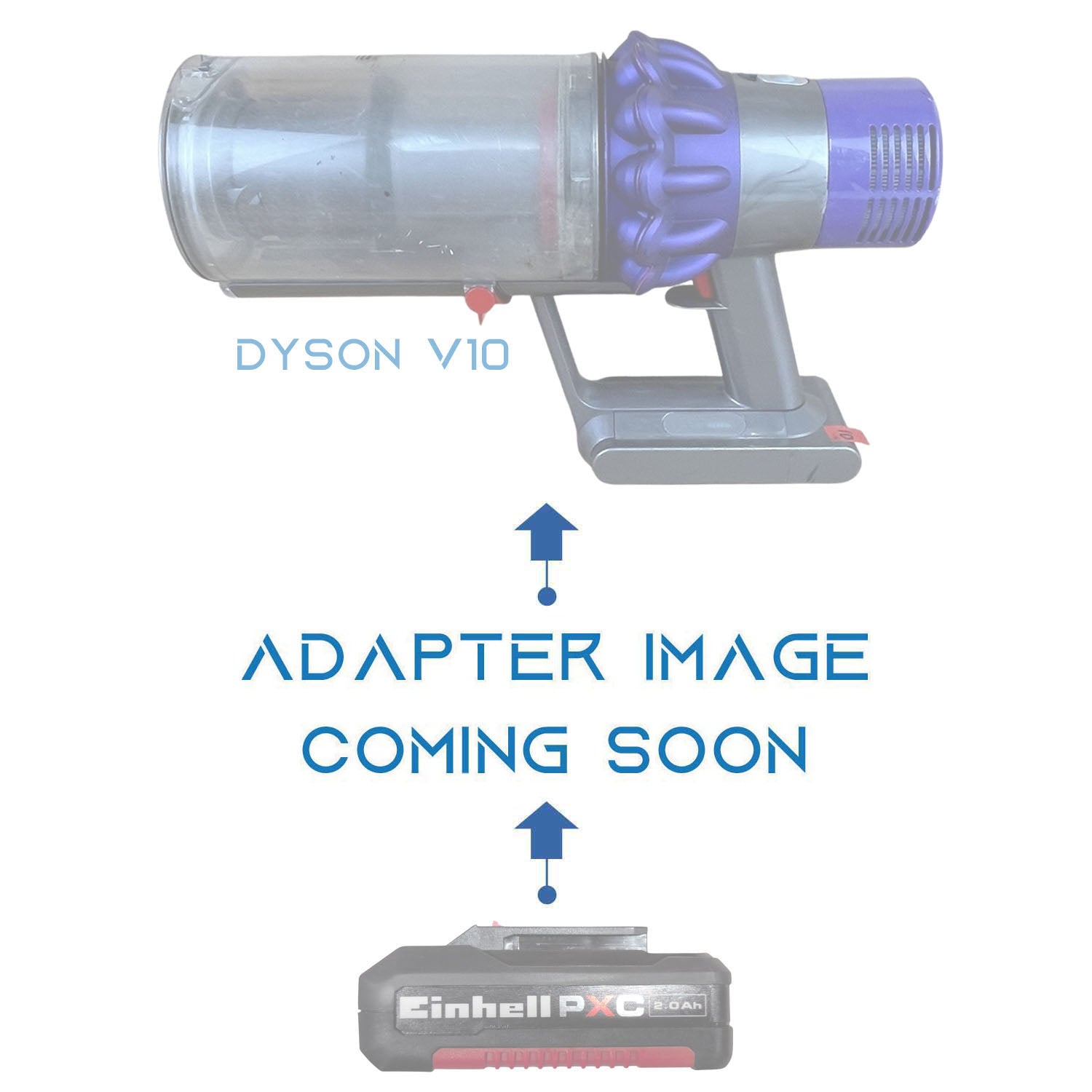Einhell 18V PXC auf Dyson V10 Akkuadapter