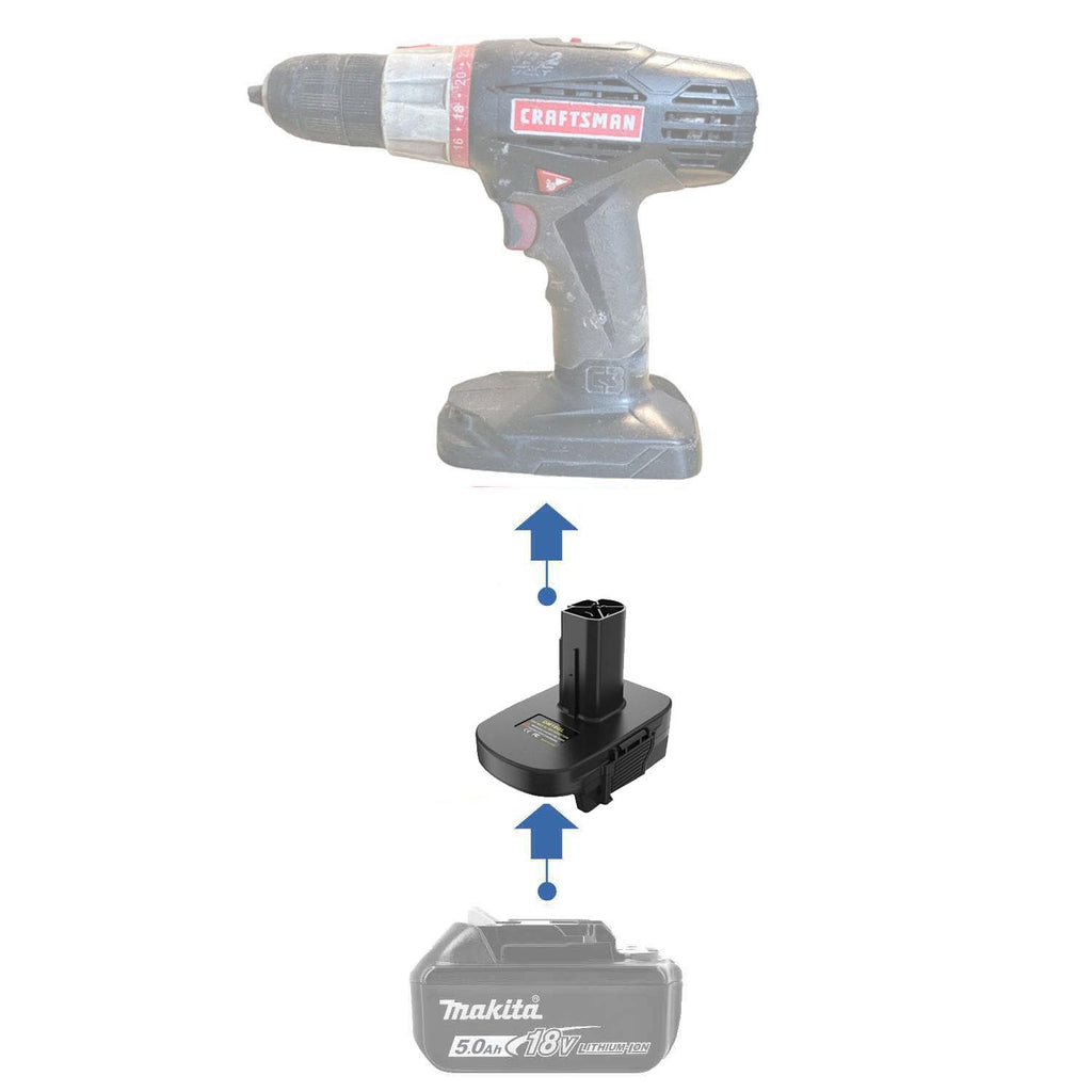 Makita 18V LXT auf Craftsman 19.2V C3 Ni-Cd Akkuadapter