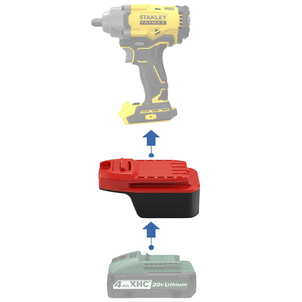 Masterforce 20V auf Stanley V20 Akkuadapter