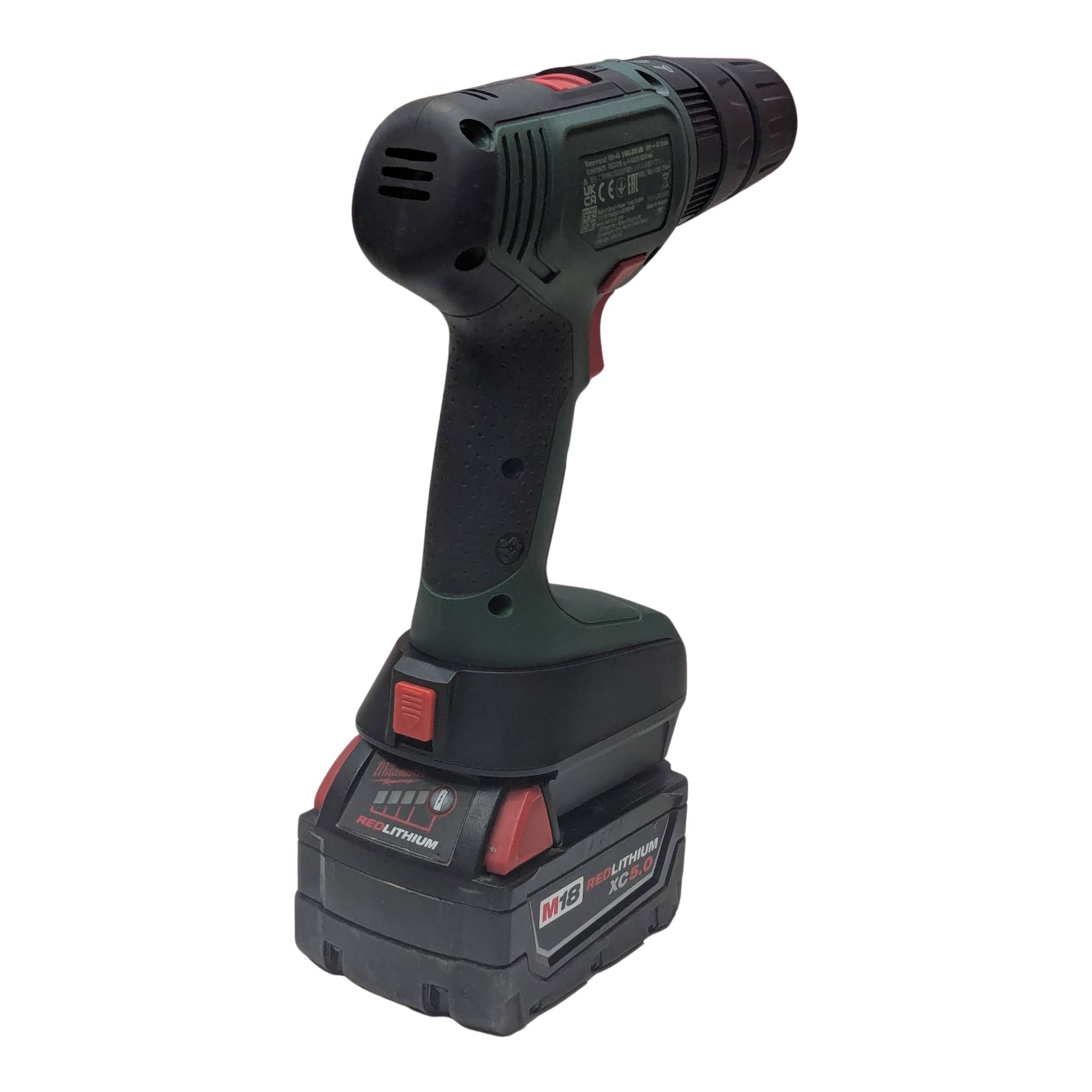 Milwaukee M18 auf Bosch 18V PBA (Grün) Akkuadapter