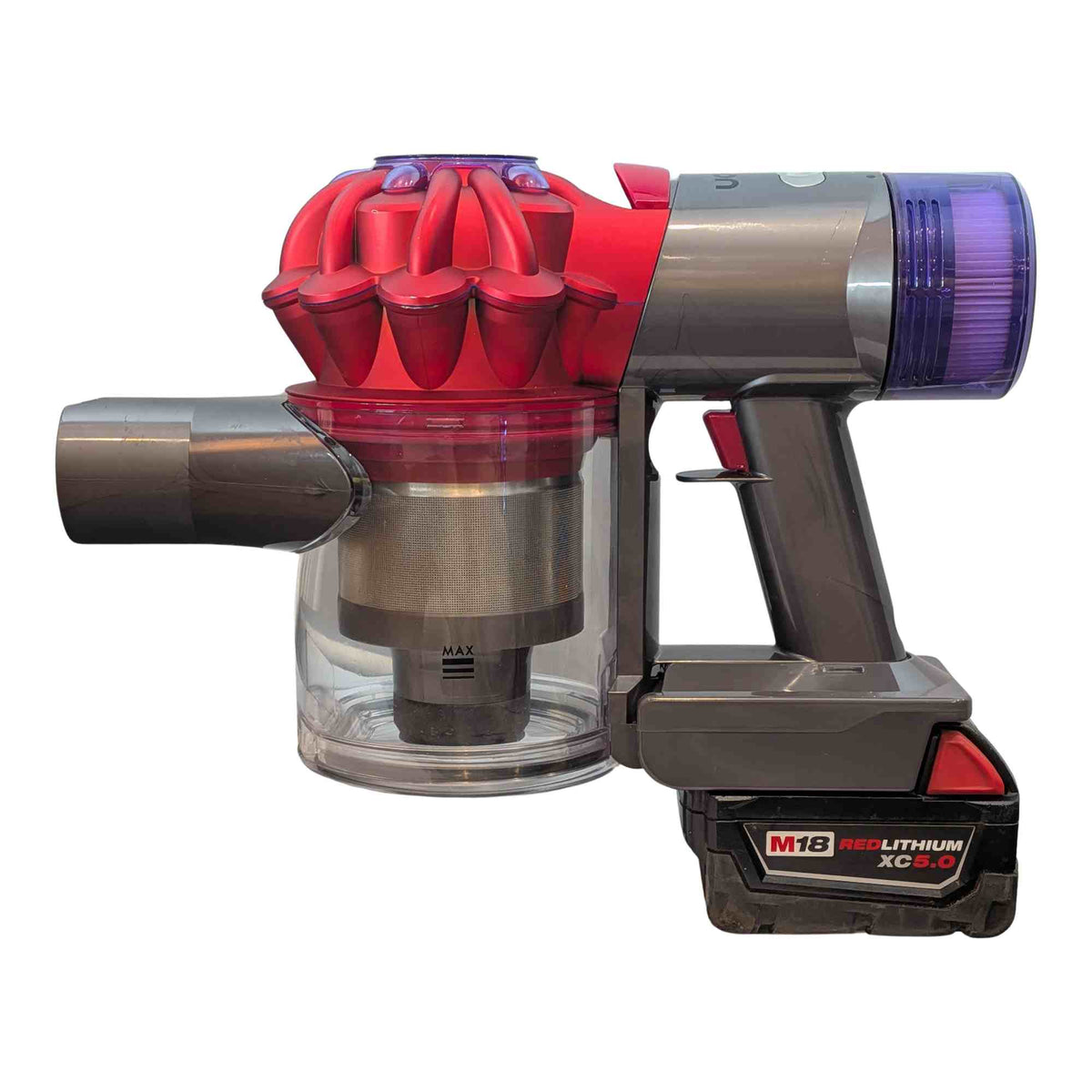 Milwaukee M18 auf Dyson V8 Akkuadapter