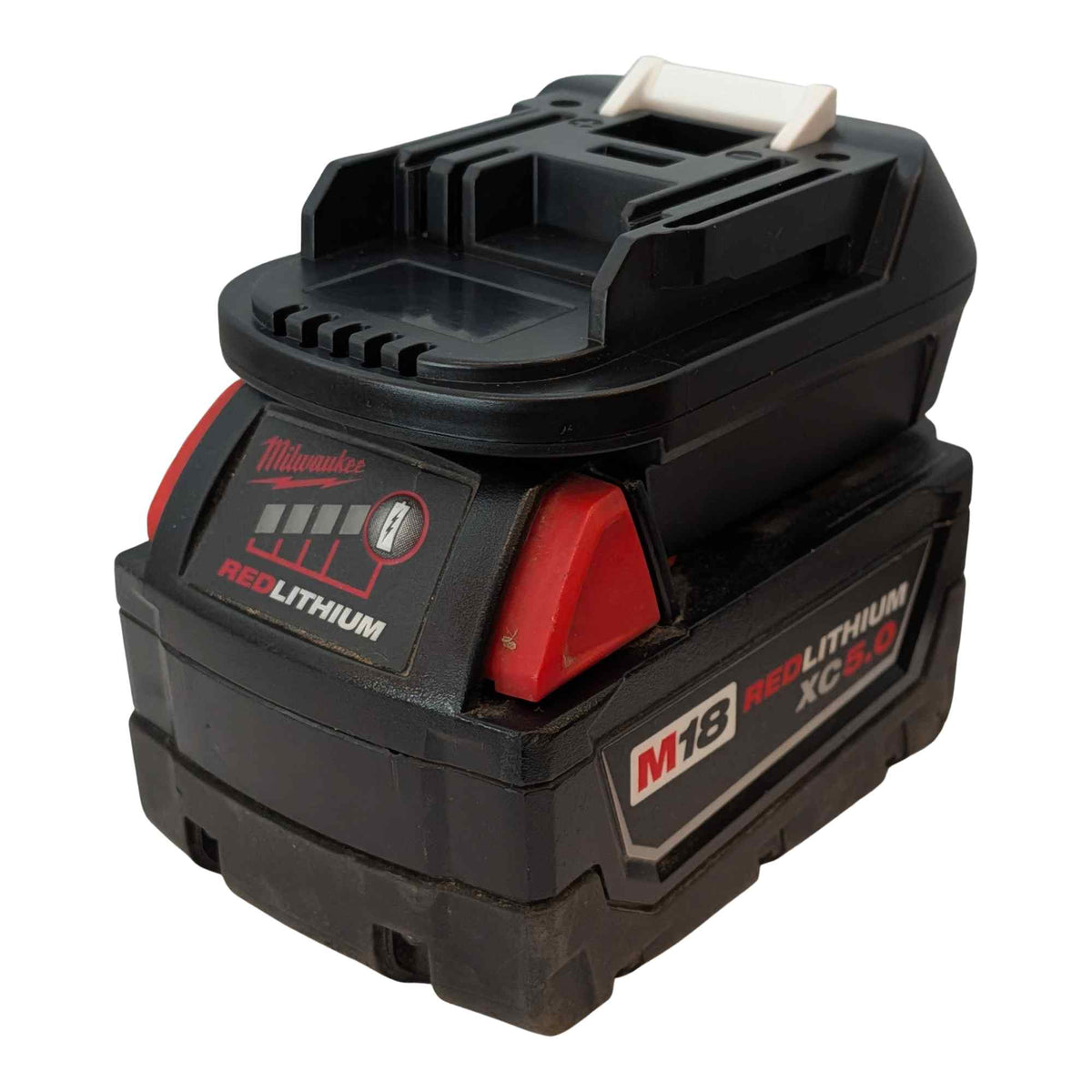 Milwaukee M18 auf RIDGID 18V ROT Akkuadapter