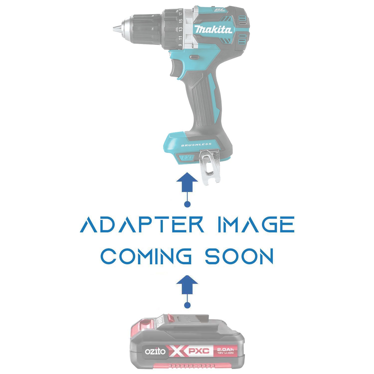 Ozito PXC 18V auf Makita 18V Akkuadapter