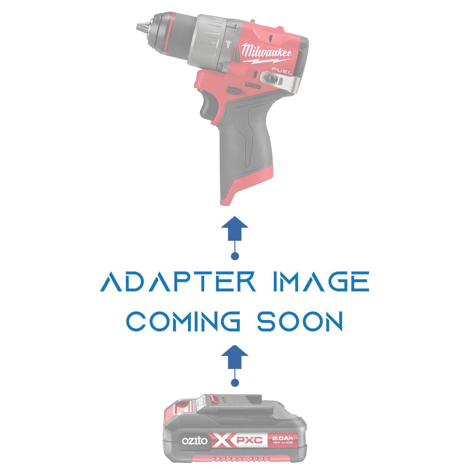 Ozito 18V PXC auf Milwaukee M12 Akkuadapter