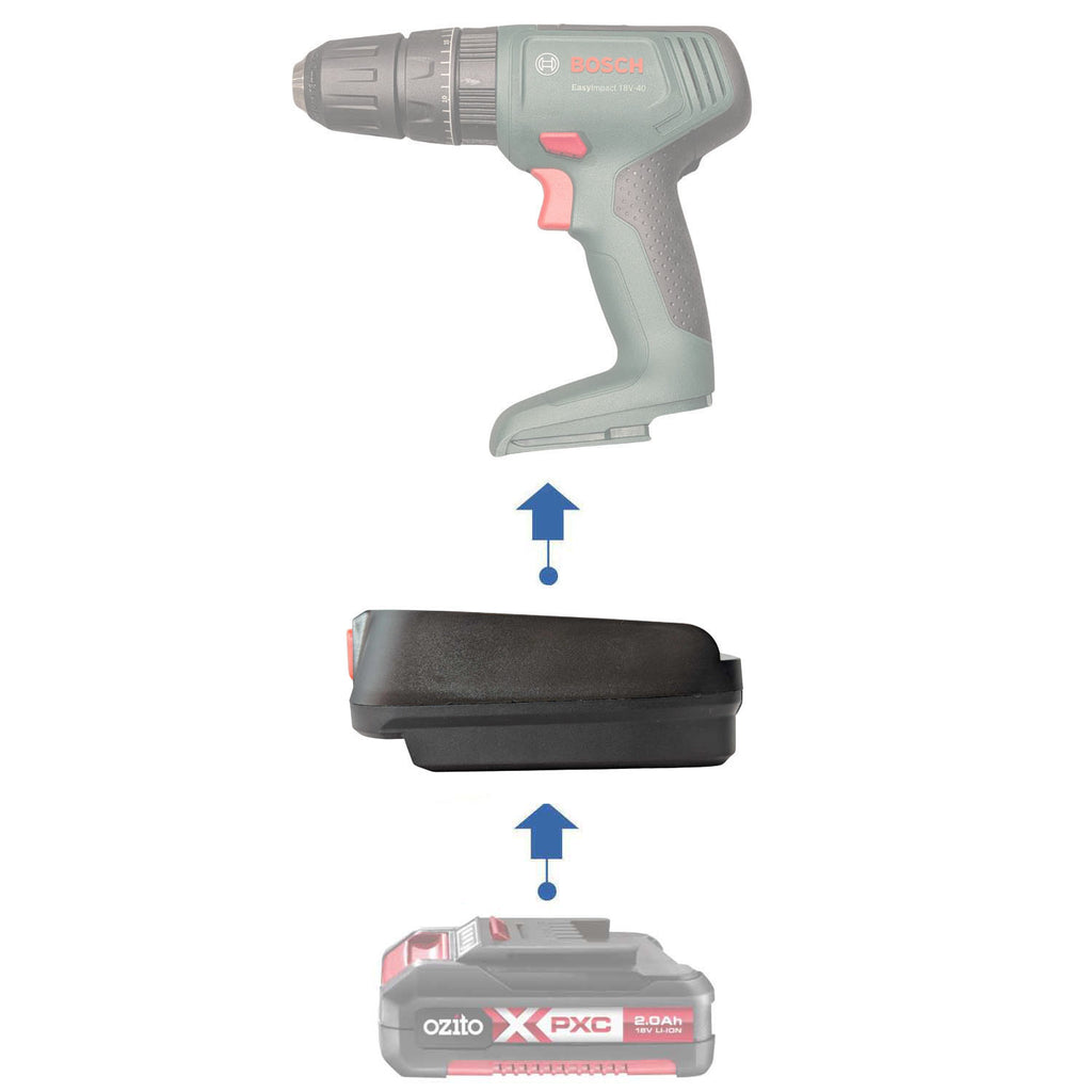 Ozito 18V PXC auf Bosch 18V PBA (Grün) Akkuadapter