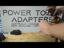Laden und Abspielen von Videos im Galerie-Viewer, RIDGID 18V auf Makita 18V Batterieadapter (ABS)
