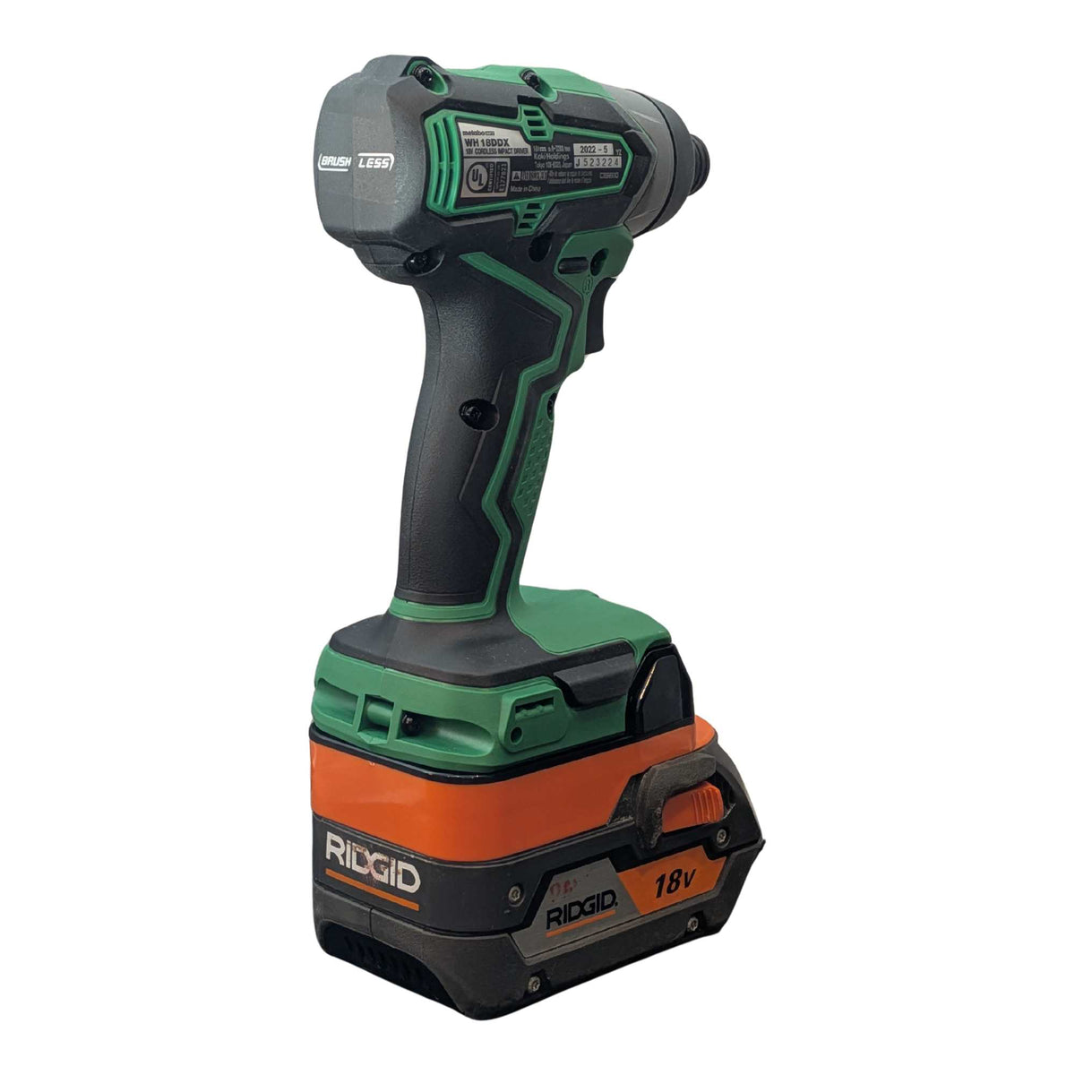 RIDGID 18V auf Metabo HPT 18V Akkuadapter