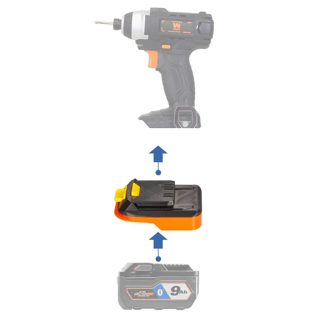 RIDGID 18V auf WEN 20V Akkuadapter