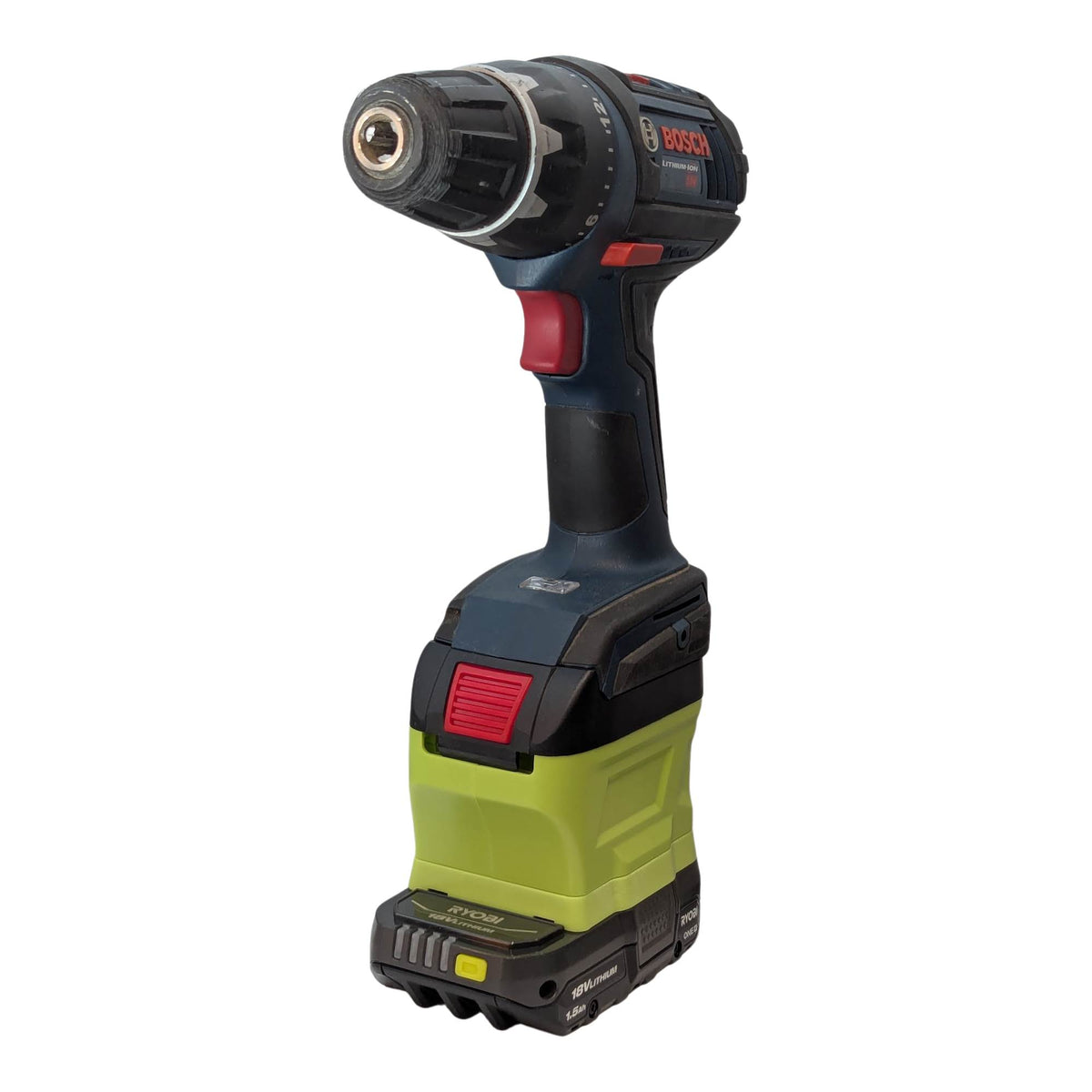 Ryobi 18V ONE+ auf Bosch 18V GBA (Blau) Akkuadapter