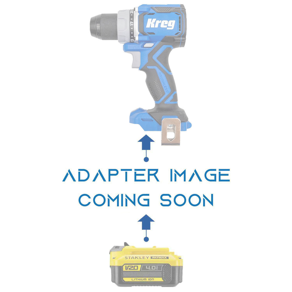 Stanley FATMAX V20 auf Kreg 20V Blue Ion Akkuadapter